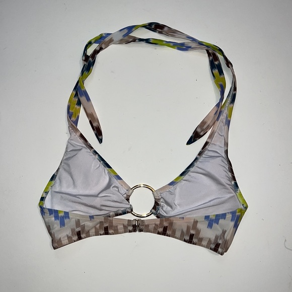 Milly Cabana Ring Halter Bikini Top, size Medium - Picture 9 of 9
